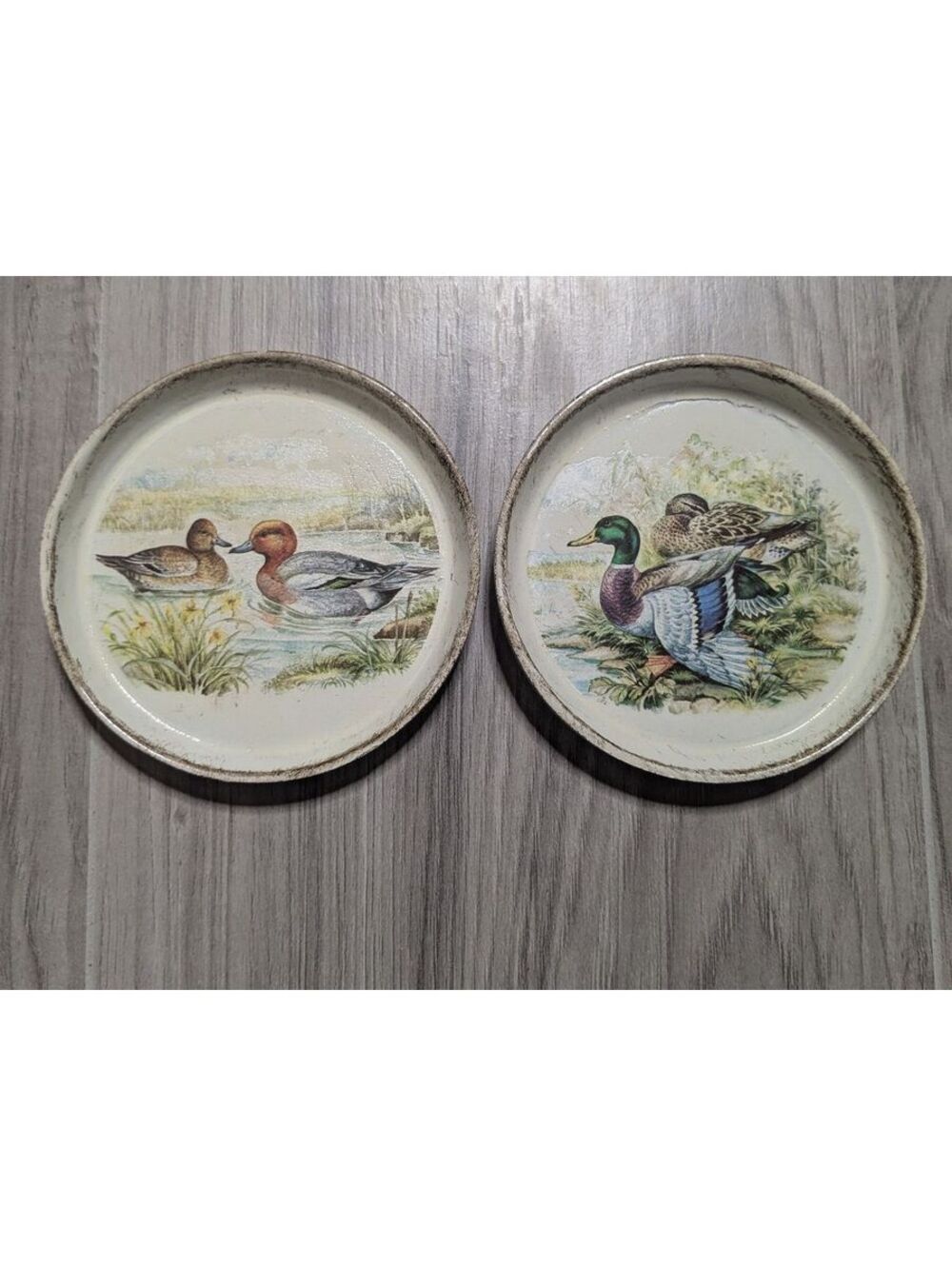 Vintage duck decorative coasters